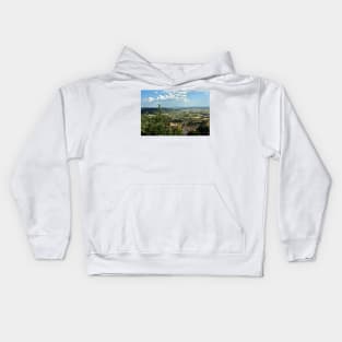 Lake Trasimeno (Italian: Lago Trasimeno) from Cortona Kids Hoodie